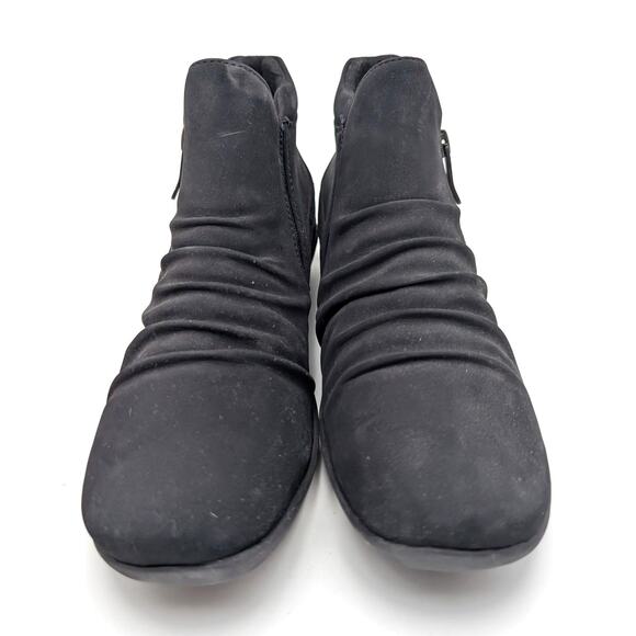 Easy Spirit Aleta Casual Flat Bootie Side Zip Women's Black Size US8M EU38.5 - Picture 10 of 11